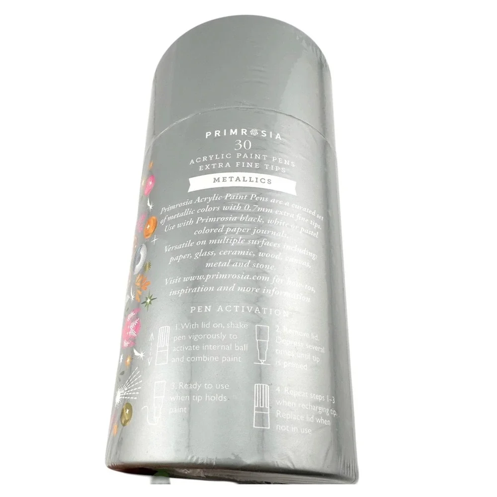 NEW Primrosia Celestrial 30 METALLIC Acrylic Paint Pens Extra Fine‎ Tips - Picture 3 of 5